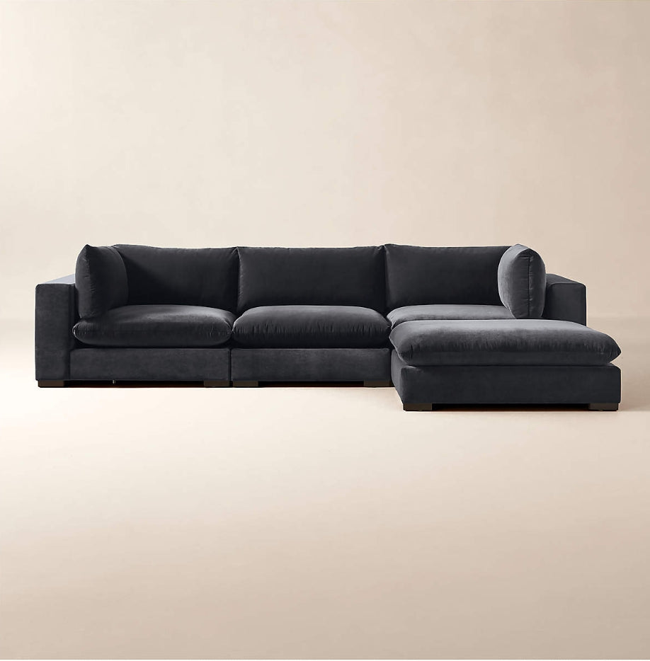 Desio – Canapé Modulaire 4 Pièces avec Ottoman