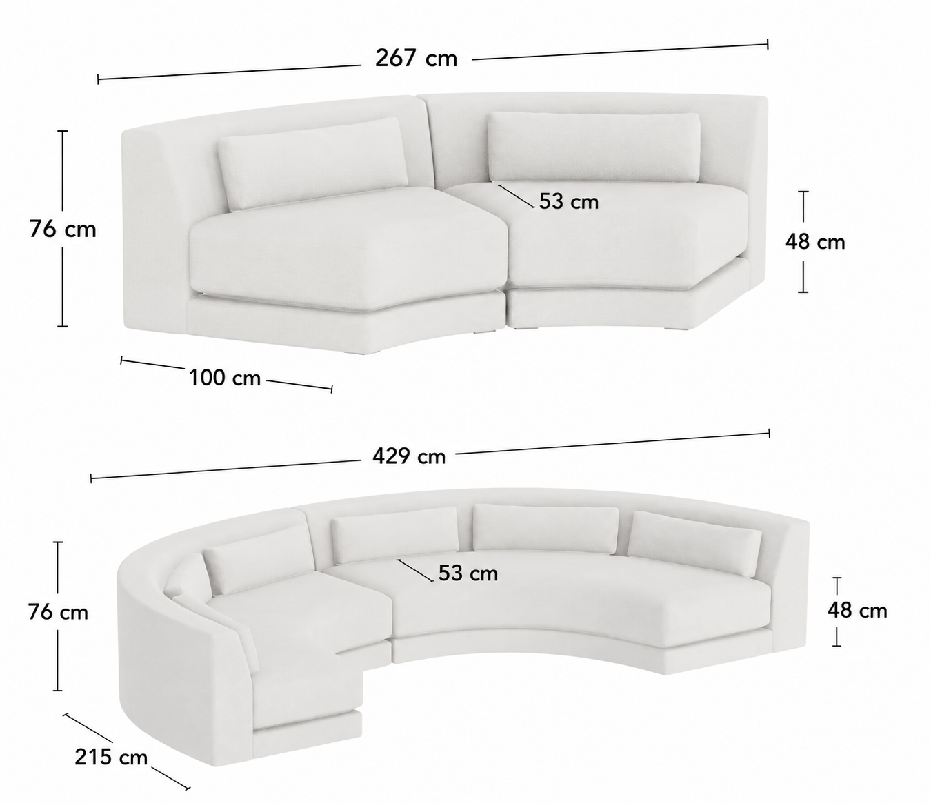 ORLÉA Curved Canape